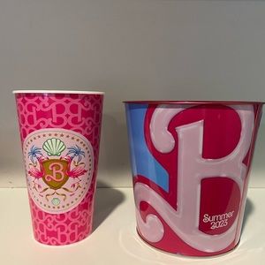 New Barbie popcorn tin and cup